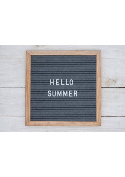Letter Board-Harfli Ahşap Yazı Panosu Gri-Meşe Ağacı (340 Harfli, Ahşap Ayaklı) fiyatları