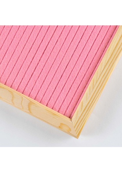 Letter Board-Harfli Ahşap Yazı Panosu Pembe-Meşe Ağacı (340 Harfli, Ahşap Ayaklı) indirimleri