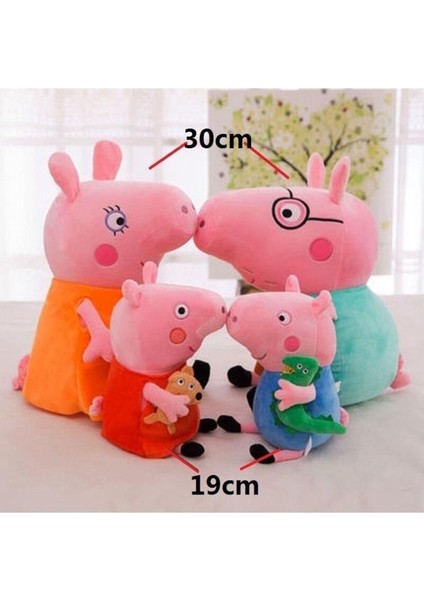 Peppa Pig Aile Seti Orijinal Peppa Sevimli Karikatür Peluş Oyuncak fiyatları