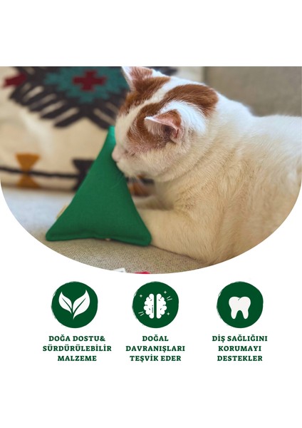 Doğa Dostu Kedi Naneli Kedi Oyuncağı 3'lü Set indirimleri
