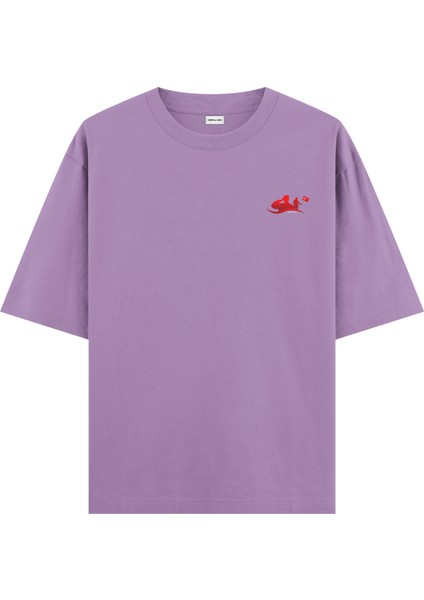 Ay Yıldız - Oversize T-Shirt Mor fiyatları