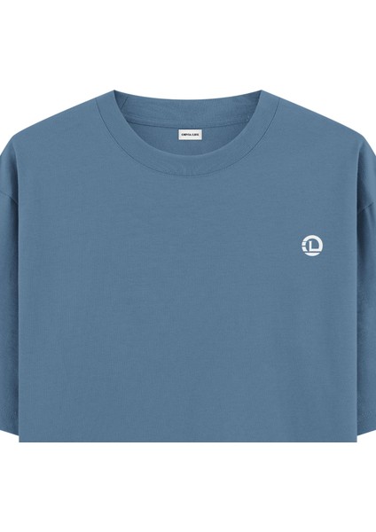 Favicon - Oversize T-Shirt Antrasit Mavi fiyatları
