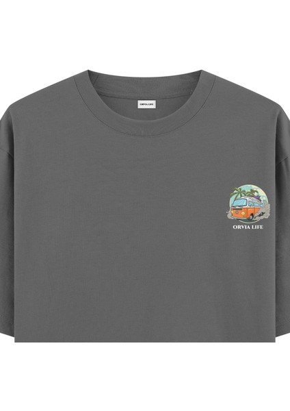 Caravan - Oversize T-Shirt Antrasit fiyatları