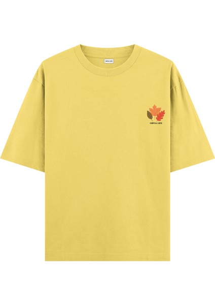 Autumun - Oversize T-Shirt Sarı