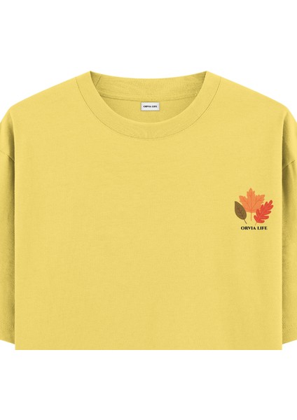 Autumun - Oversize T-Shirt Sarı fiyatları