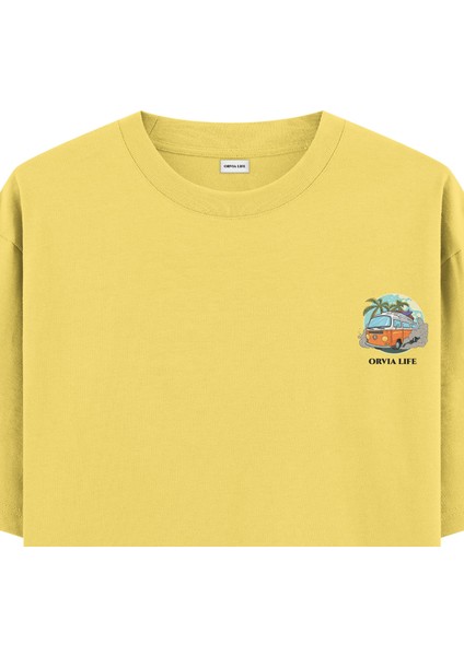 Caravan - Oversize T-Shirt Sarı fiyatları