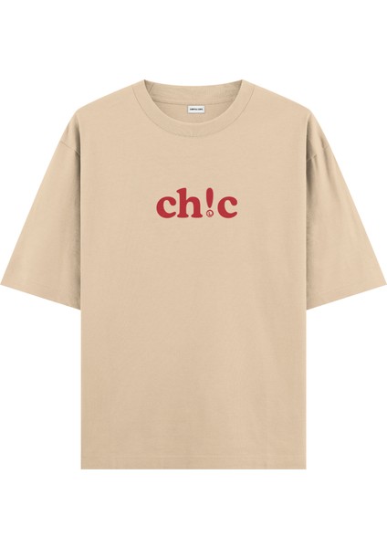 Ch!c - Oversize T-Shirt Krem
