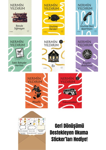 Nermin Yıldırım 8 Kitap Set + Okuma Sticker'ları