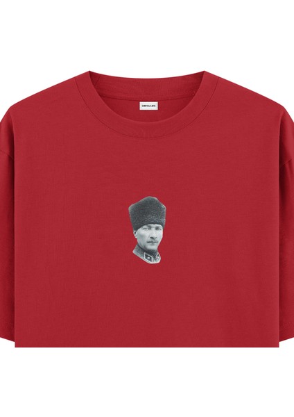 Atatürk - Oversize T-Shirt Kırmızı fiyatları