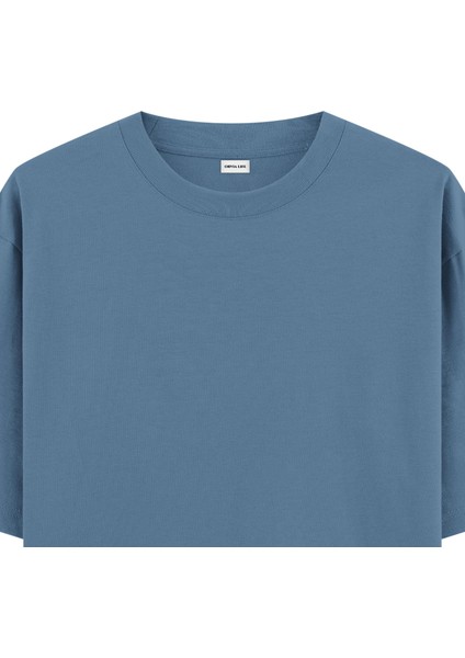 Basic - Oversize T-Shirt Antrasit Mavi fiyatları