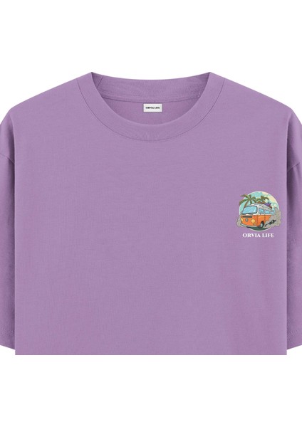 Caravan - Oversize T-Shirt Mor fiyatları