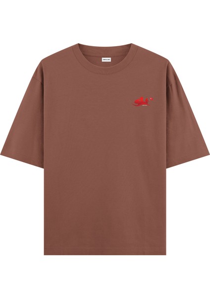 Ay Yıldız - Oversize T-Shirt Kahverengi fiyatları