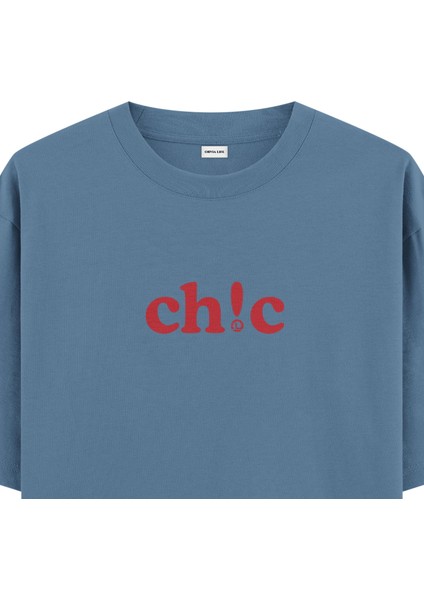 Ch!c - Oversize T-Shirt Antrasit Mavi fiyatları