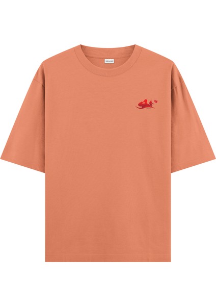 Ay Yıldız - Oversize T-Shirt Somon fiyatları