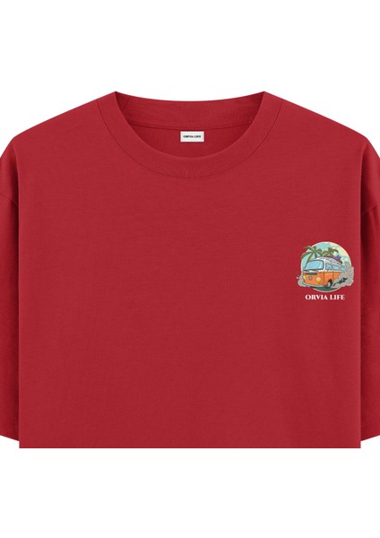 Caravan - Oversize T-Shirt Kırmızı fiyatları