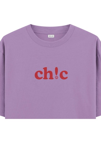 Ch!c - Oversize T-Shirt Mor fiyatları