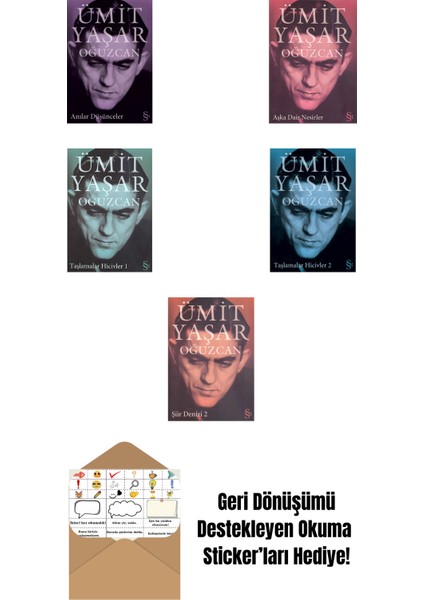 Ümit Yaşar Oğuzcan 5 Kitap Set + Okuma Sticker'ları