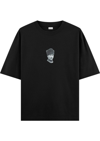 Atatürk - Oversize T-Shirt Siyah