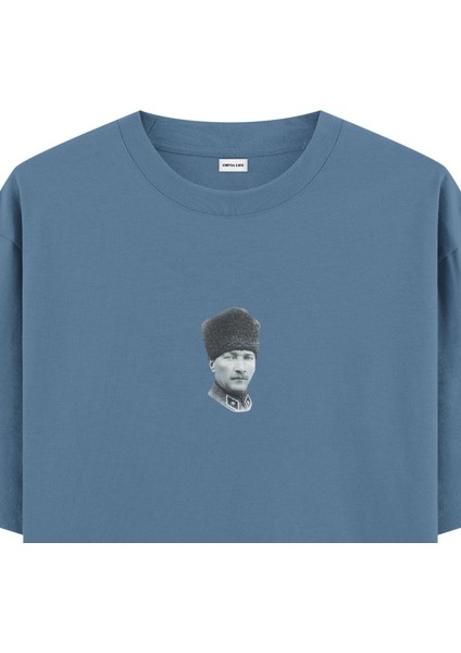 Atatürk - Oversize T-Shirt Antrasit Mavi fiyatları