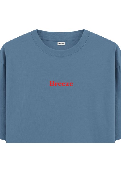 Breeze - Oversize T-Shirt Antrasit Mavi fiyatları