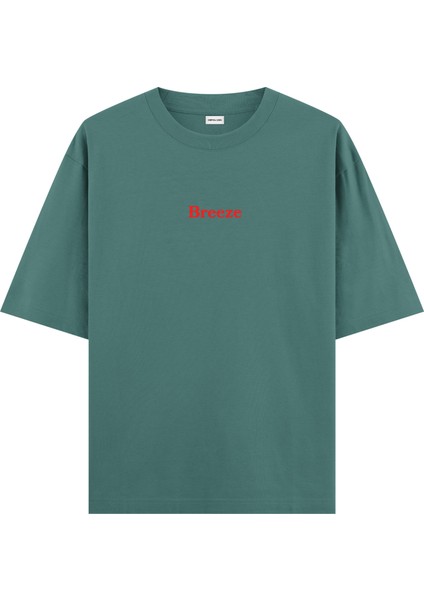 Breeze - Oversize T-Shirt Yeşil