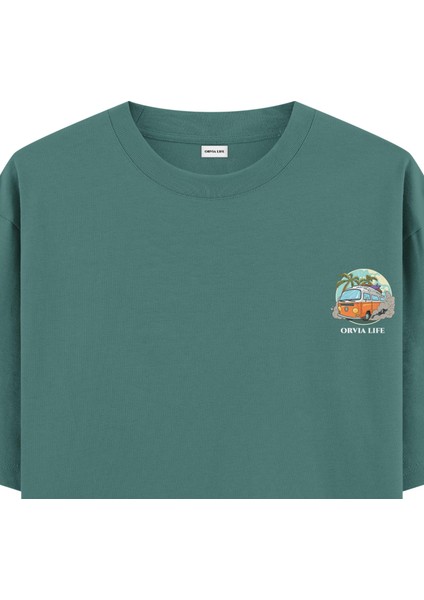 Caravan - Oversize T-Shirt Yeşil fiyatları