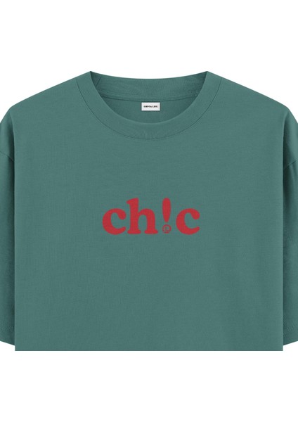Ch!c - Oversize T-Shirt Yeşil fiyatları
