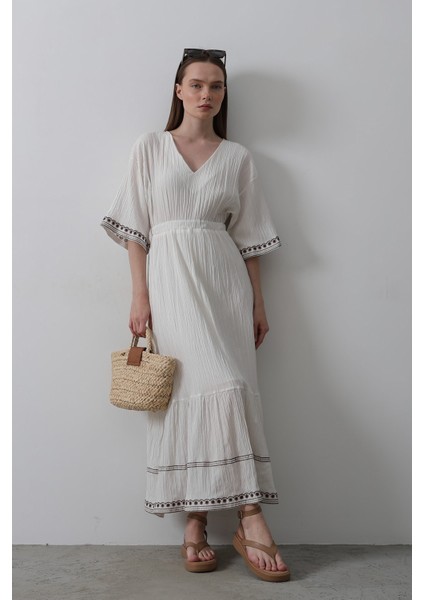 Nakışlı Muslin Elbise fırsatları