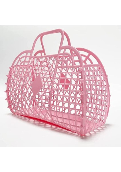 Retro Sepet Çanta- Açık Pembe fiyatları