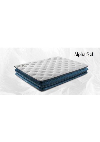 Alpha Ultra Ortopedik Antialerjik 34CM 90*190 Yatak-Baza-Başlık Seti indirimleri