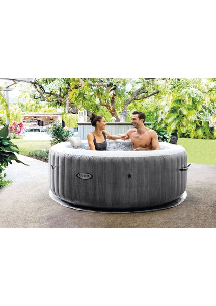 28440EX 4 Kişilik Greywood Deluxe Yuvarlak Spa Seti 1.96M x 71CM fiyatları