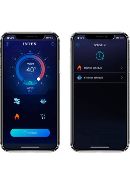 28440EX 4 Kişilik Greywood Deluxe Yuvarlak Spa Seti 1.96M x 71CM fırsatları