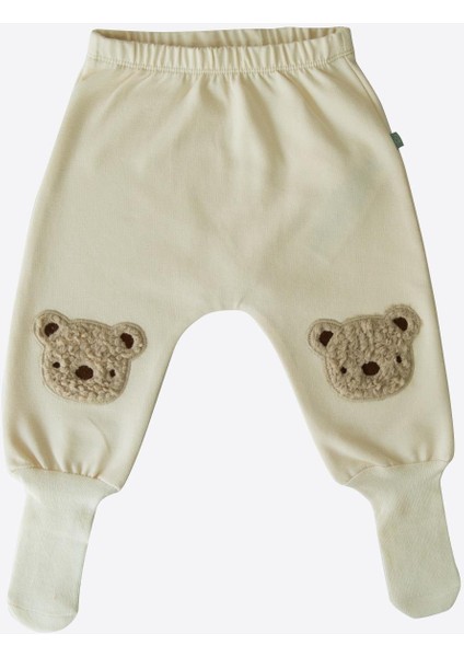 Organik Teddy Bear Çoraptolon Natural