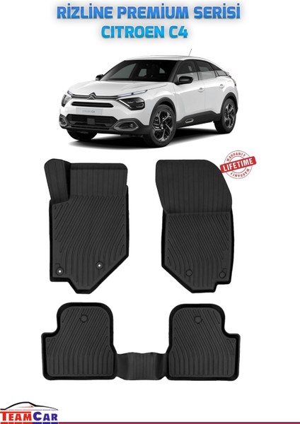 Teamcar Citroen C4 2021 Sonrası Uyumlu Premium Serisi Havuzlu Paspas