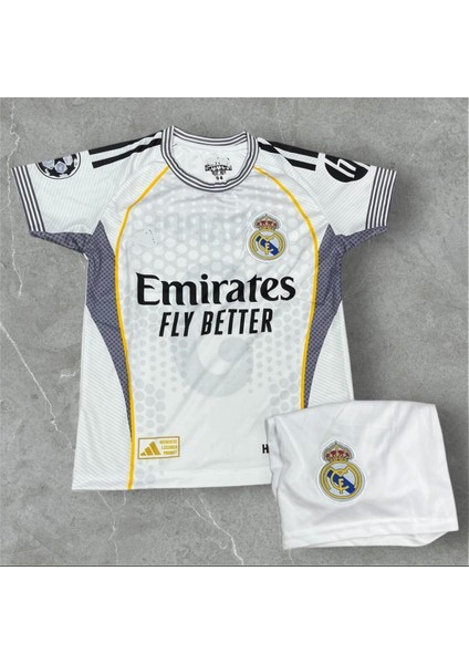 Real Madri’d Mbappe Al Üst Takım 2025/26 Sezon Futbol Çocuk Forması 2’li Set