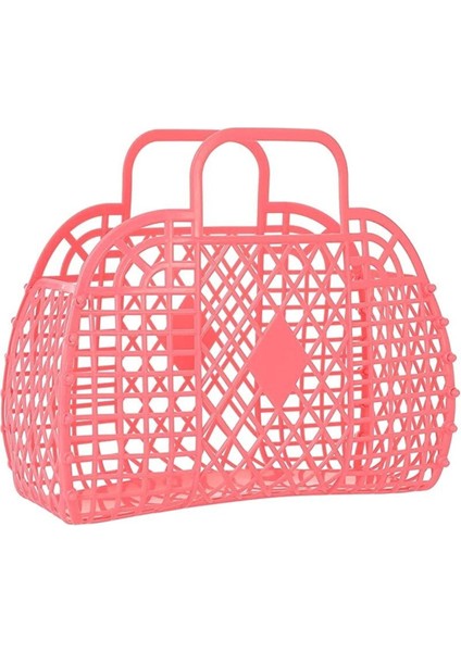 Retro Sepet Çanta-Koyu Pembe fiyatları
