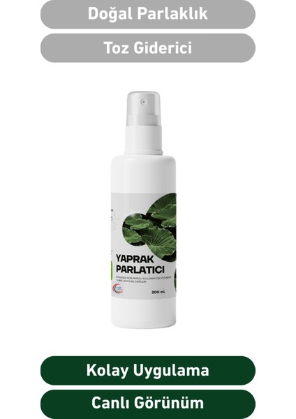 Yaprak Parlatıcı 200ML - Organik Sprey, Böcek Önleyici & Bitki Temizleyici modelleri