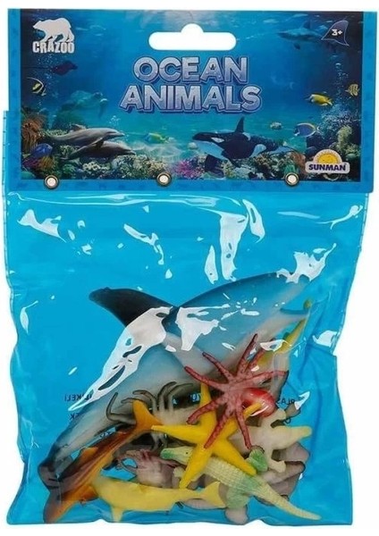 Bfs 0704 Okyanus Hayvanları Poşetli Hayvan Oyun Seti fırsatları