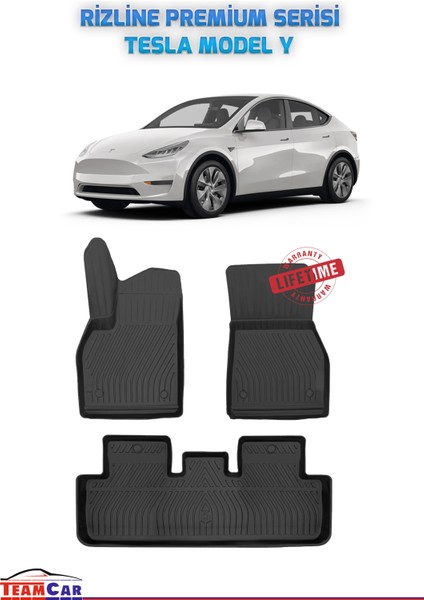 Teamcar Tesla Model Y 2019 Sonrası Uyumlu Premium Serisi Havuzlu Paspas