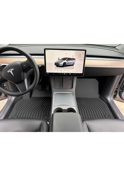 Teamcar Tesla Model Y 2019 Sonrası Uyumlu Premium Serisi Havuzlu Paspas modelleri