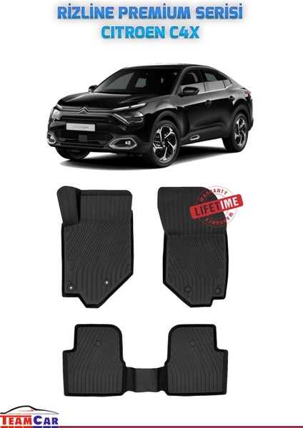 Teamcar Citroen C4X 2023 Sonrası Uyumlu Premium Serisi Havuzlu Paspas