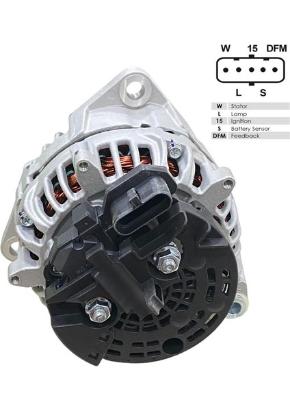 24V Alternatör Dinamo 120 A (5 Fiş Soketli) (W-L-15-S-Dfm) Daf-Man Tga/tgl/tgm/tgs fırsatları