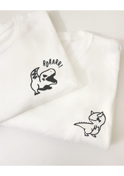 Roaarr! - Sevgili Kombini | Oversize Tişört | Çift Kombin Tişörtü