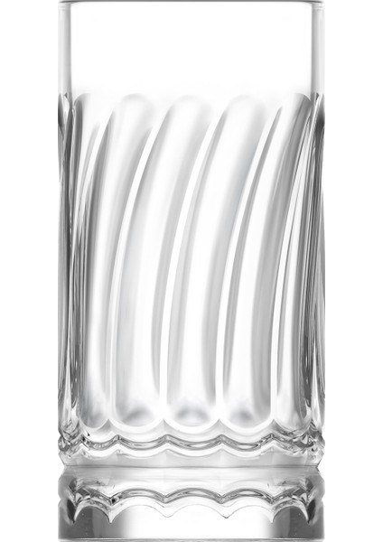 Wave Cam Meşrubat Bardağı 4'lü 390 ml (Büyük Su/Soğuk Kahve/Kokteyl Bardağı )