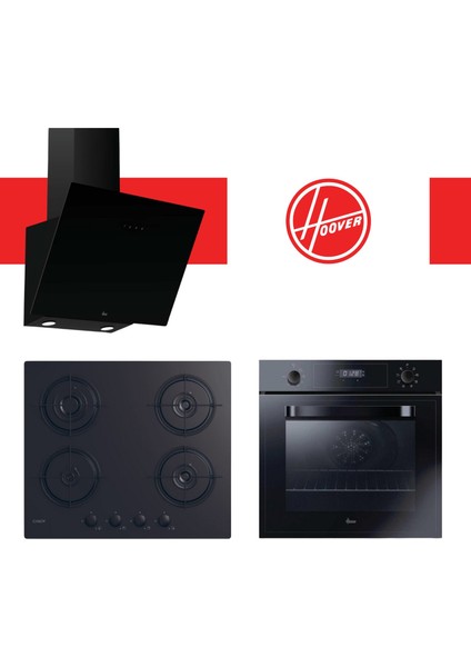 & Candy Solava Ankastre Set (HDG6C1GBTK + CVW6BB + HOT3051BI/E)