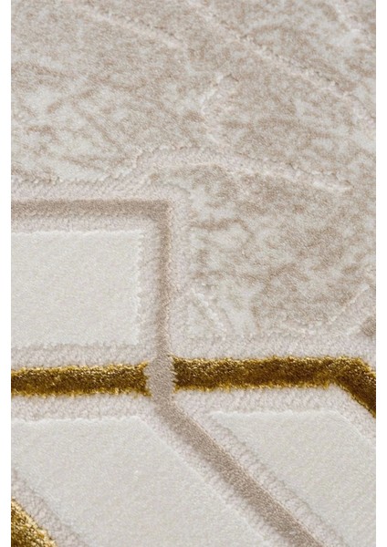 Efsun Modern Salon ve Oturma Odası Halısı - Krem Gold indirimleri