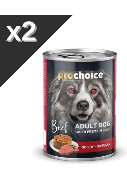 Yetişkin Köpekler Için, Sığır Etli ve Pirinçli Konserve 400 gr