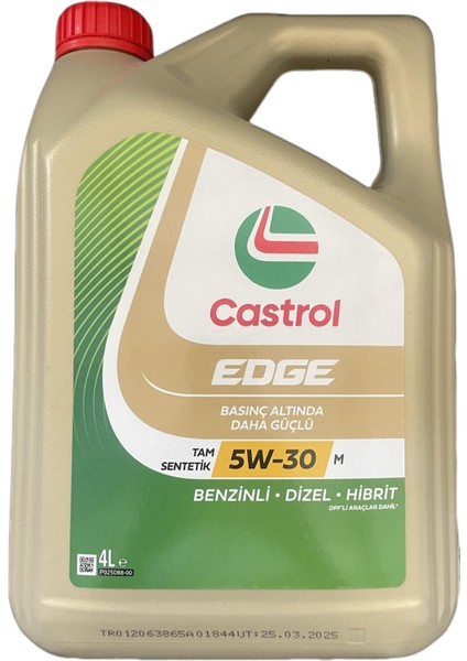 Edge 5W-30 M 4 Lt (Üretim Tarihi 2025)