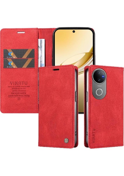 Vıvo V50 5g Kılıf Ile Uyumlu Manyetik Flip Telefon Kılıfı Katı (Yurt Dışından) fırsatları