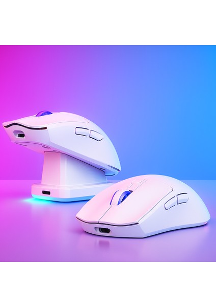 WD139 Manyetik Şarjlı Bt+2.4ghz 1600DPI Ultra Hafif Şarjlı Kablosuz Oyuncu Mouse Oyuncu Faresi